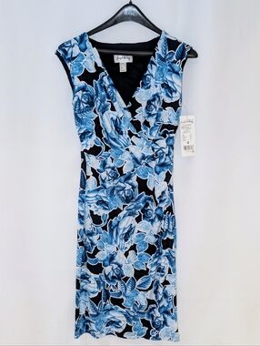 Joseph Ribkoff Blue Floral Patterned Dress